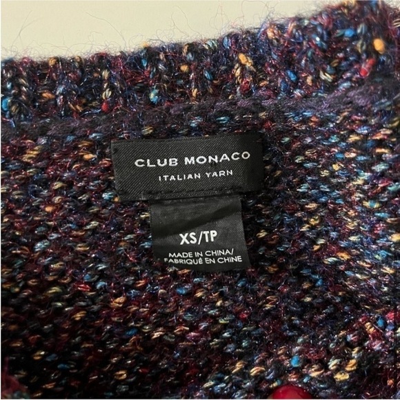 Club Monaco Metallic Puff Sleeve Sweater - Picture 9 of 9